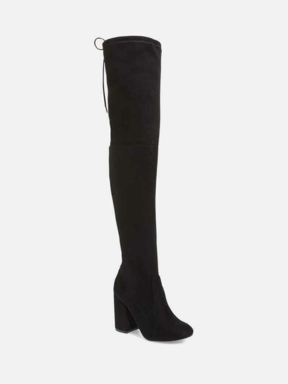 Steve Madden Black Suede Thigh High Boots